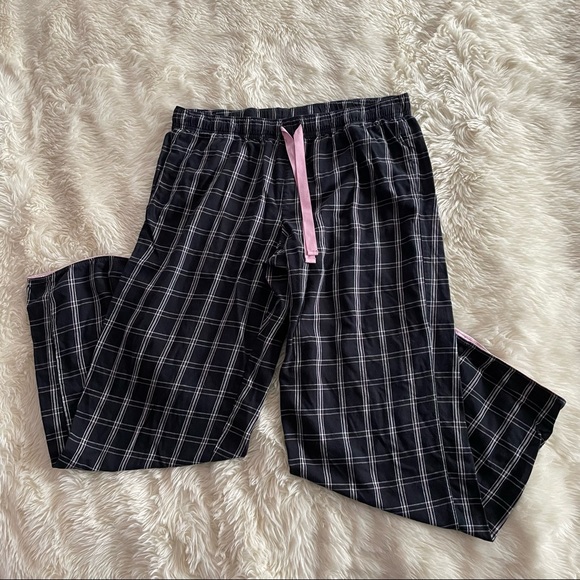 Victoria's Secret Other - Victoria’s Secret Black Pink Plaid Pajama Pants Size Medium